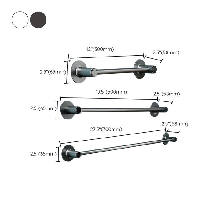 BowLift | 2-piece modern bathroom accessories set metal slipper rack/towel bar