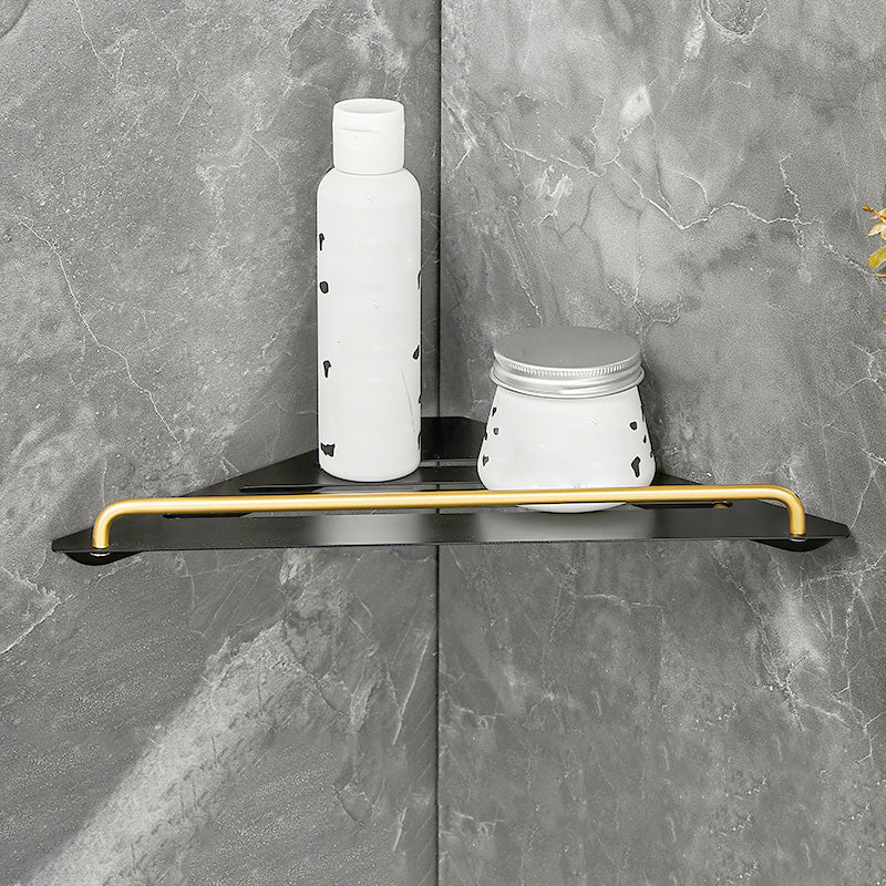 BowLift | 5-piece modern bathroom accessory set made of black brass bathroom hardware
