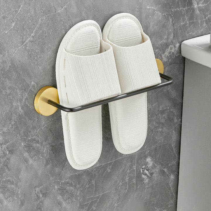 BowLift | 5-piece modern bathroom accessory set made of black brass bathroom hardware