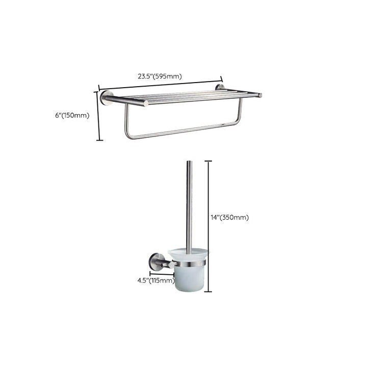 BowLift | Chrome Traditional Bathroom Accessories Set Stainless Steel Bathroom Set