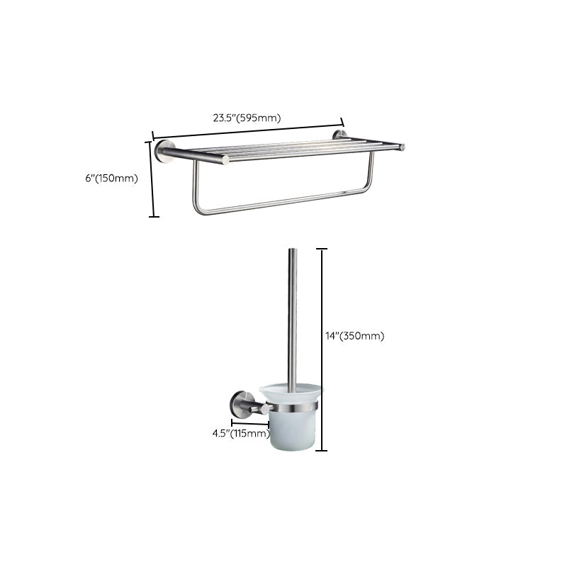 BowLift | Chrome Traditional Bathroom Accessories Set Stainless Steel Bathroom Set