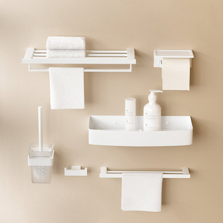 BowLift | Modern Bathroom Accessories Set White Bathroom Accessories Hardware Set