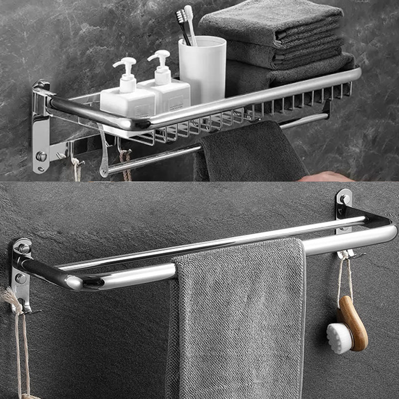 BowLift | Modern Bathroom Accessories Set Silver Bathroom Accessories Hardware Set