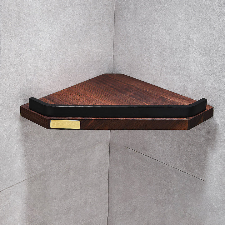BowLift | Metal Bathroom Accessories Set Walnut Brown Bathroom Accessories Set