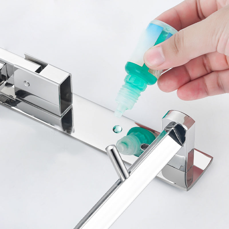 BowLift | Modern Bathroom Hardware Set Silver Bathroom Accessories Hardware Set