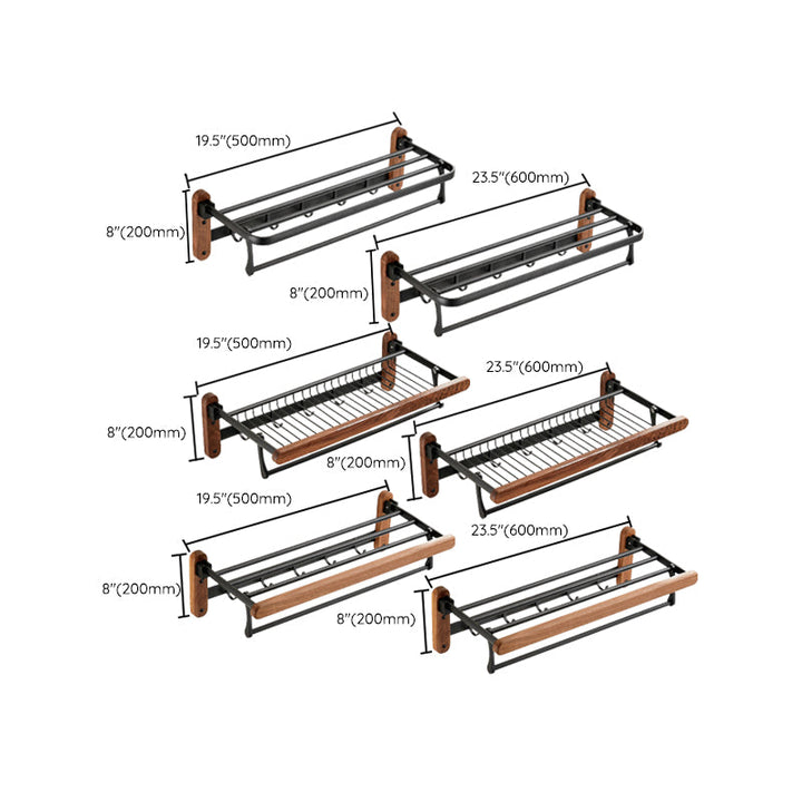 BowLift | Solid Wood Bathroom Accessories Set Foldable Metal Bathroom Accessories