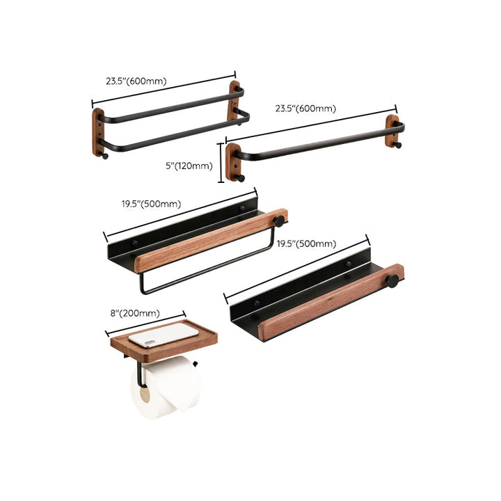 BowLift | Solid Wood Bathroom Accessories Set Folding Metal Bathroom Accessories