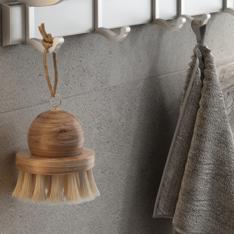 BowLift | Contemporary Silver Metal Bathroom Fittings Set with Triangle Bathroom Shelf