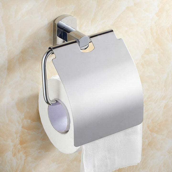 BowLift | Contemporary Bathroom Accessories Hardware Set made of silver metal