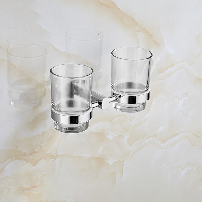 BowLift | Contemporary Bathroom Accessories Hardware Set in Silver Metal