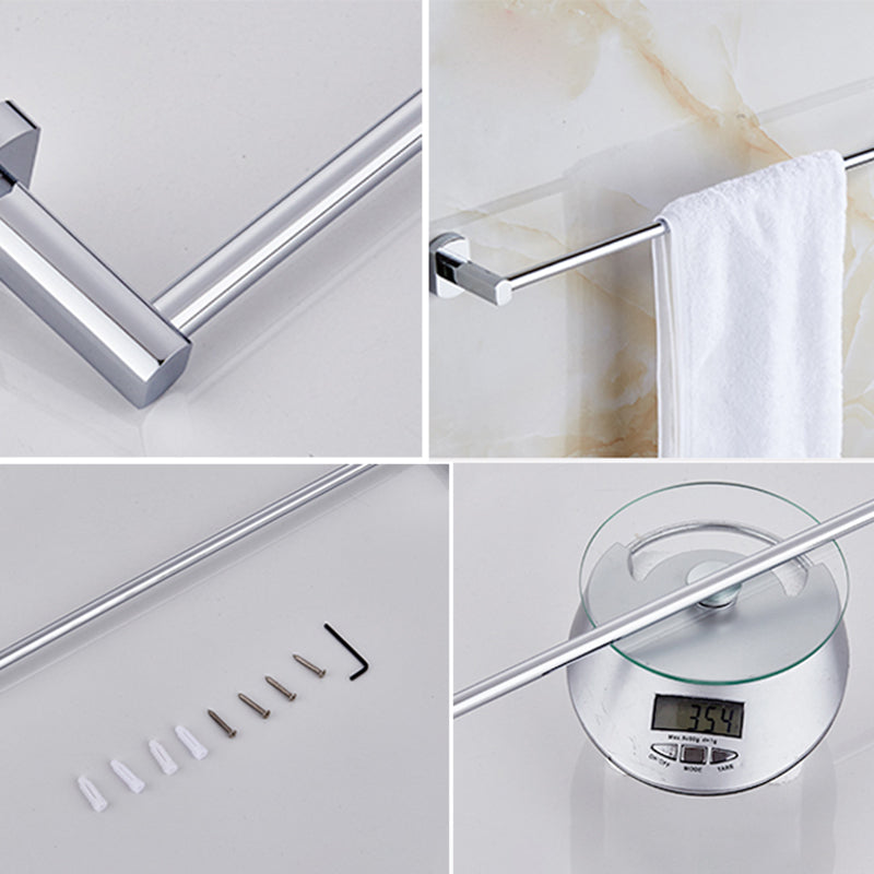 BowLift | Contemporary Bathroom Accessories Hardware Set made of silver metal