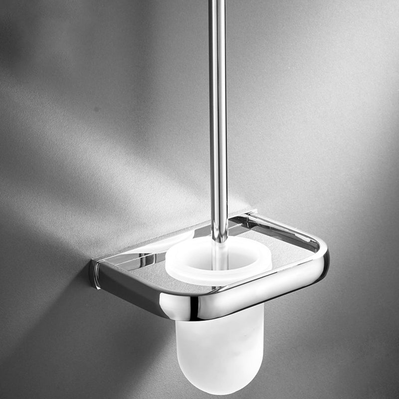 BowLift | Contemporary silver bathroom set with bathroom shelf and towel rail