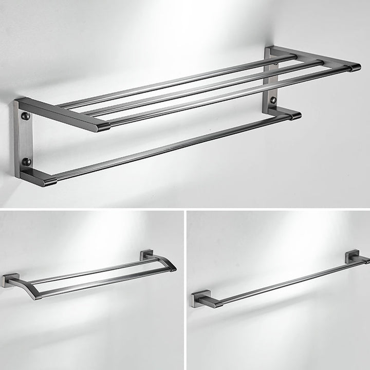 BowLift | Matte Gray Bathroom Set Metal Bathroom Accessories Hardware Set