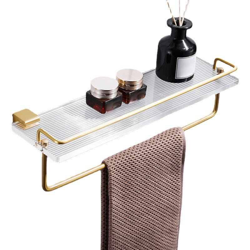 BowLift | Bathroom Accessories Set in Gold Metal and Acrylic Bathroom Accessories Set