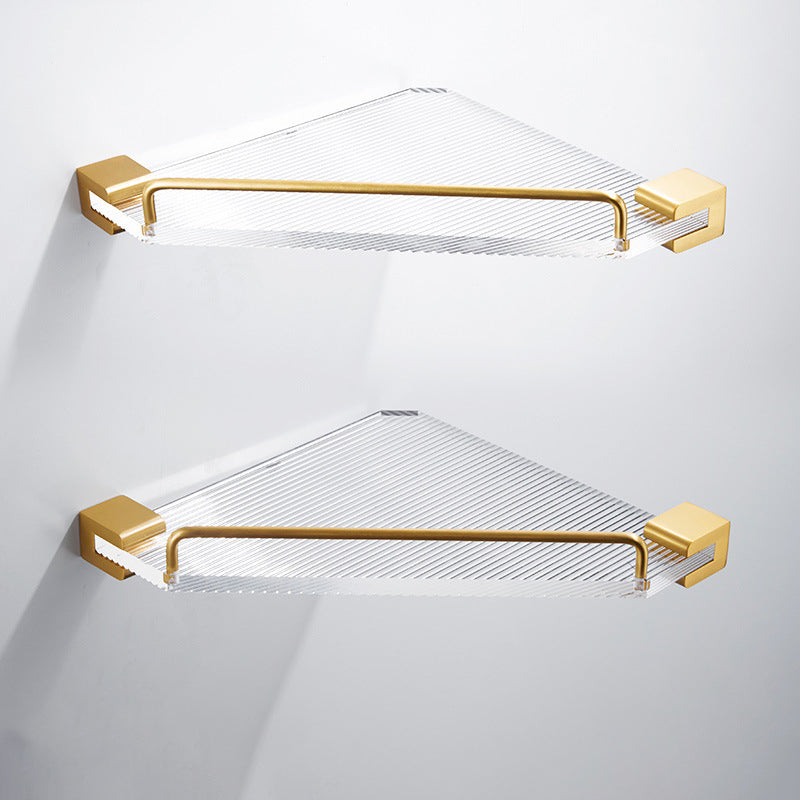 BowLift | Bathroom Accessories Set in Gold Metal and Acrylic Bathroom Accessories Set