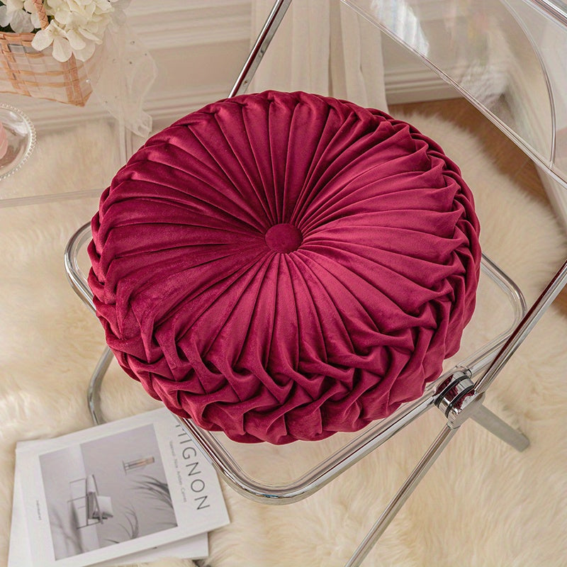 Round Velvet Cushion – Soft Decorative Pillow for Living Room, Bedroom, and Office, Perfect as Floor Cushion or Sofa Decoration | Bowlift