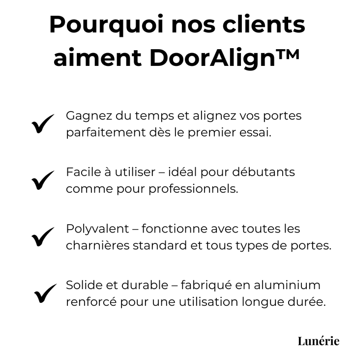 BowLift | DoorFix Door Alignment Tool | Reinforced Aluminum | Precise Closet & Cabinet Installation