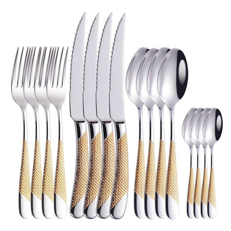 BowLift | Fashion Golden Dinnerware Set