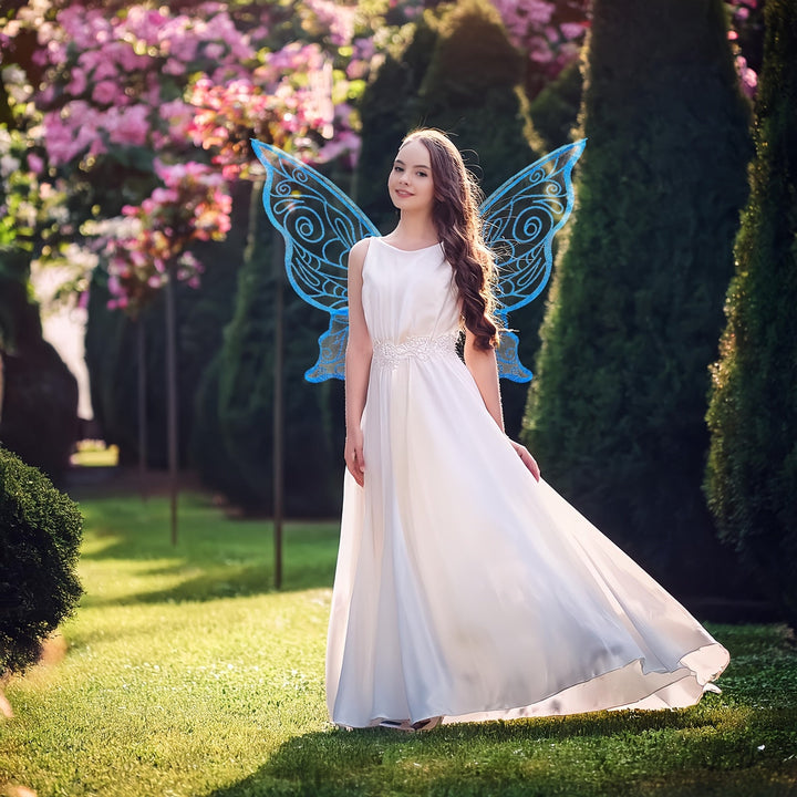 BowLift | Girls Magical Halloween Fairy Costume Set | Wings Wand Ears