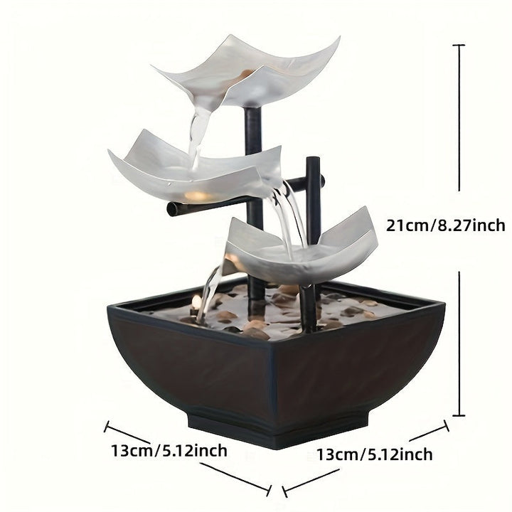 BowLift | LeafFlow – Elegant Indoor Fountain with Leaf Design and Gentle Water Flow