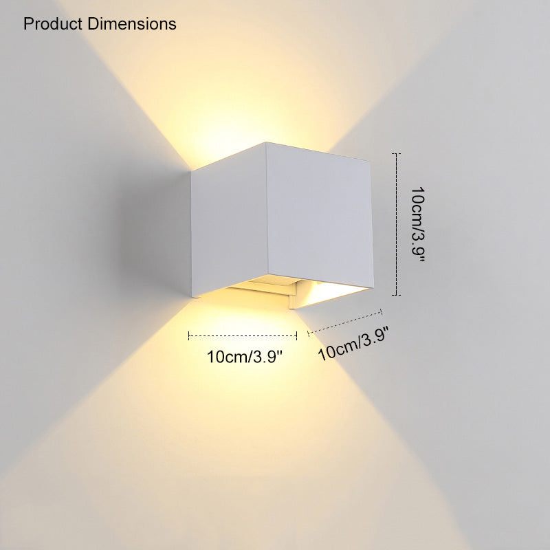 BowLift | LED Outdoor Up Down Wall Light | Waterproof Metal Fixture for Patio. Garden & Entryway Illumination