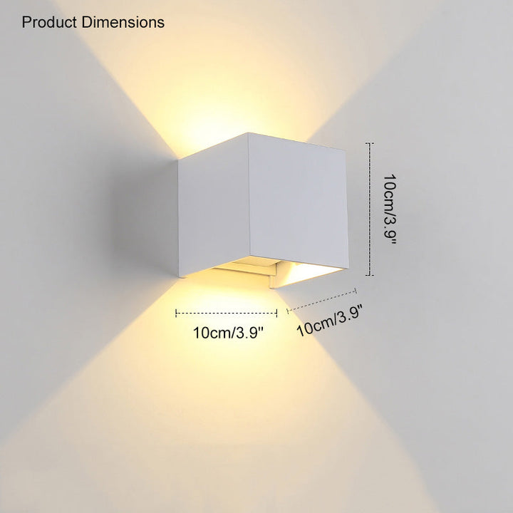 BowLift | LED Outdoor Up Down Wall Light | Waterproof Metal Fixture for Patio. Garden & Entryway Illumination