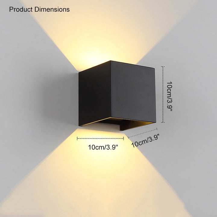 BowLift | LED Outdoor Up Down Wall Light | Waterproof Metal Fixture for Patio. Garden & Entryway Illumination
