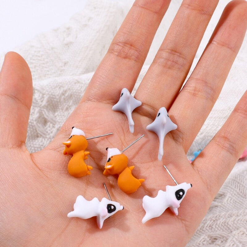 BowLift | Cute Animal Cartoon Clay Stud Earrings – 1 Pair