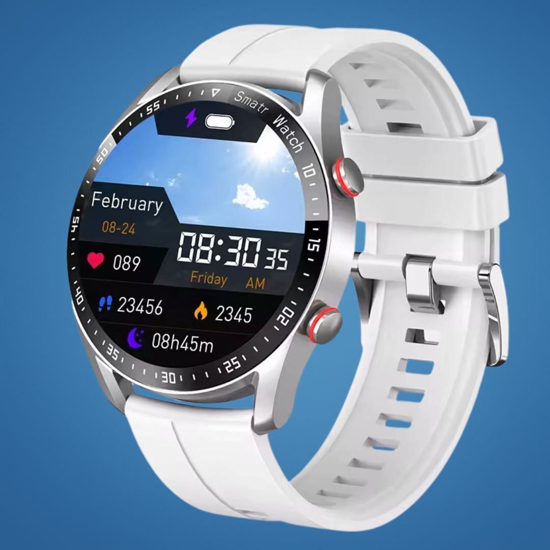 FitTrack | Non-Invasive Fitness Smart Watch - Tracks Physical Activity - Heart Rate - Sleep - Workout - GPS Notifications - Water Resistant Bowlift