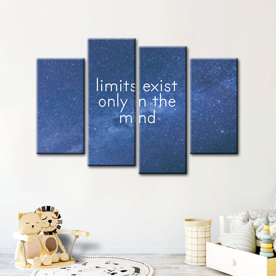 Only In The Mind 4 Piece - Canvas Wall Art Painting | Bowlift