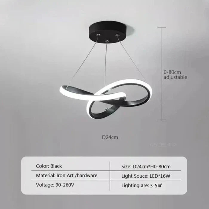 Modern LED Ceiling Lamp - WaveGlow | Bowlift
