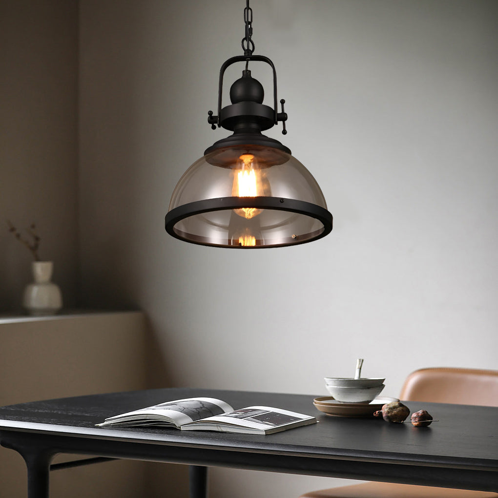 BowLift | Antique Glass Iron Retro Industrial Chandelier Pendant Ceiling Lights