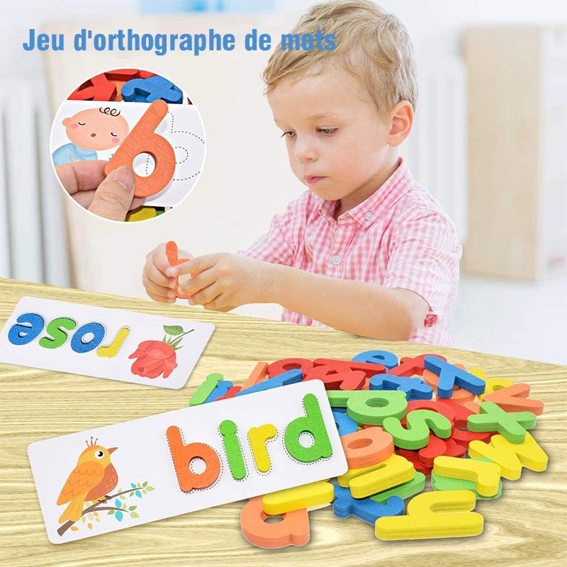 Letter recognition spelling game | Bowlift