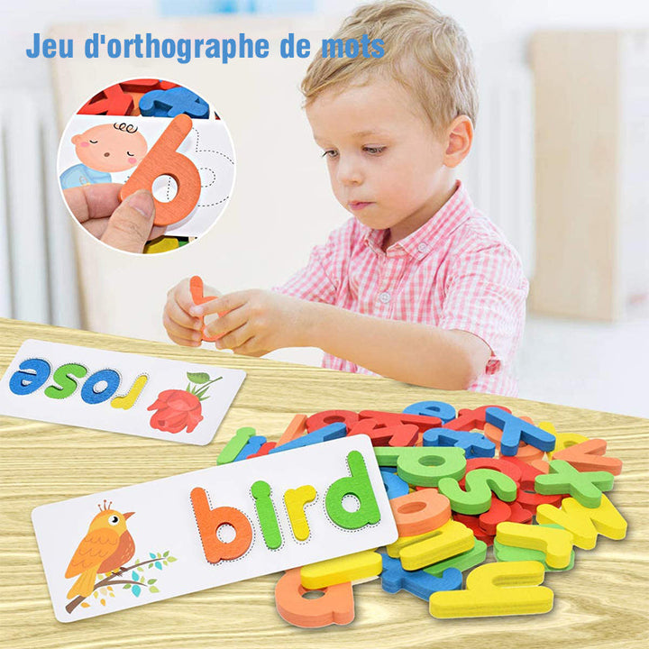 Letter recognition spelling game | Bowlift