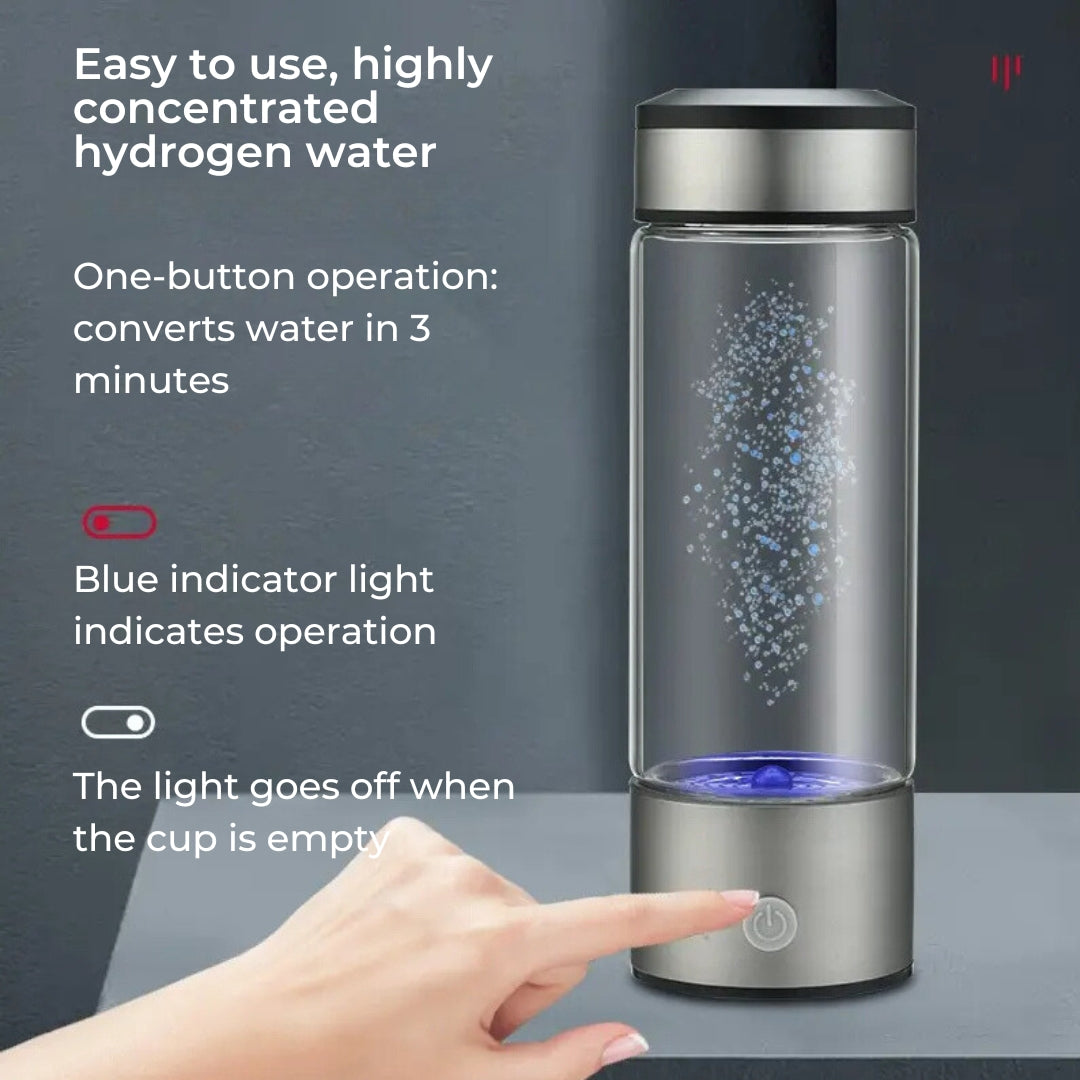 HydroPure | Portable Hydrogen Water Bottle - for Antioxidant Water – Supports Health and Performance Bowlift