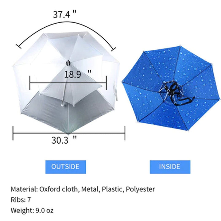 BowLift | Outdoor Double-Layer Rain Umbrella Hat
