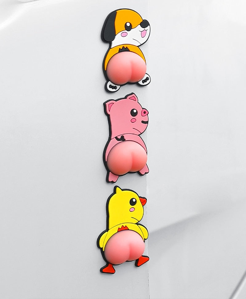 BowLift | 3D Cartoon Car Bumper Door Protectors