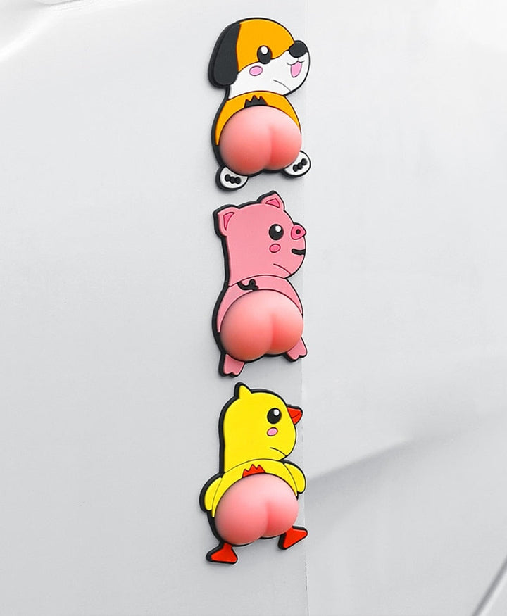 BowLift | 3D Cartoon Car Bumper Door Protectors