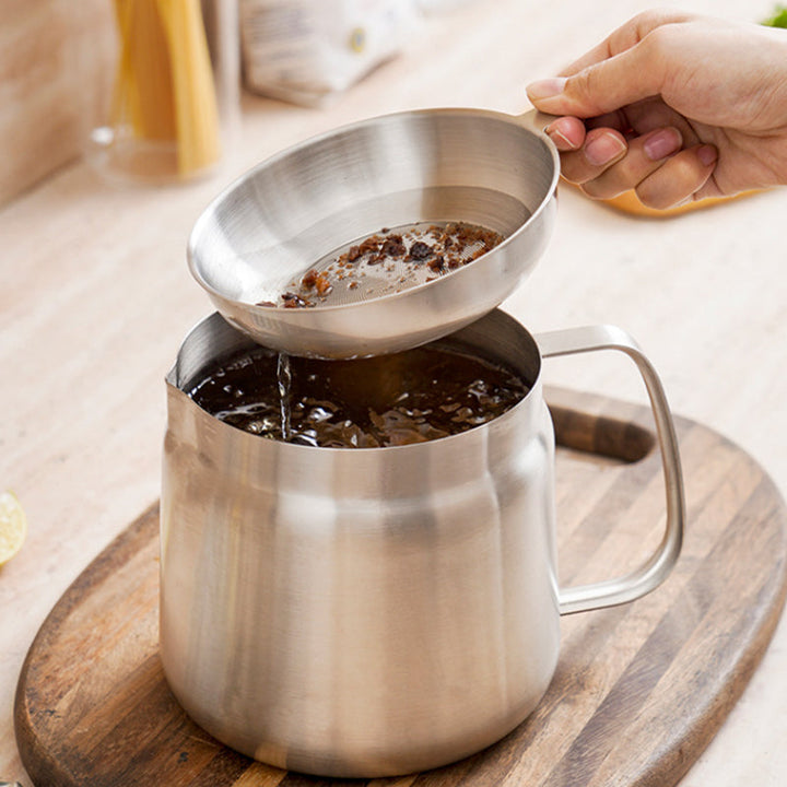 BowLift | 2-in-1 304 Stainless Steel Multifunctional Oil Filter Pot