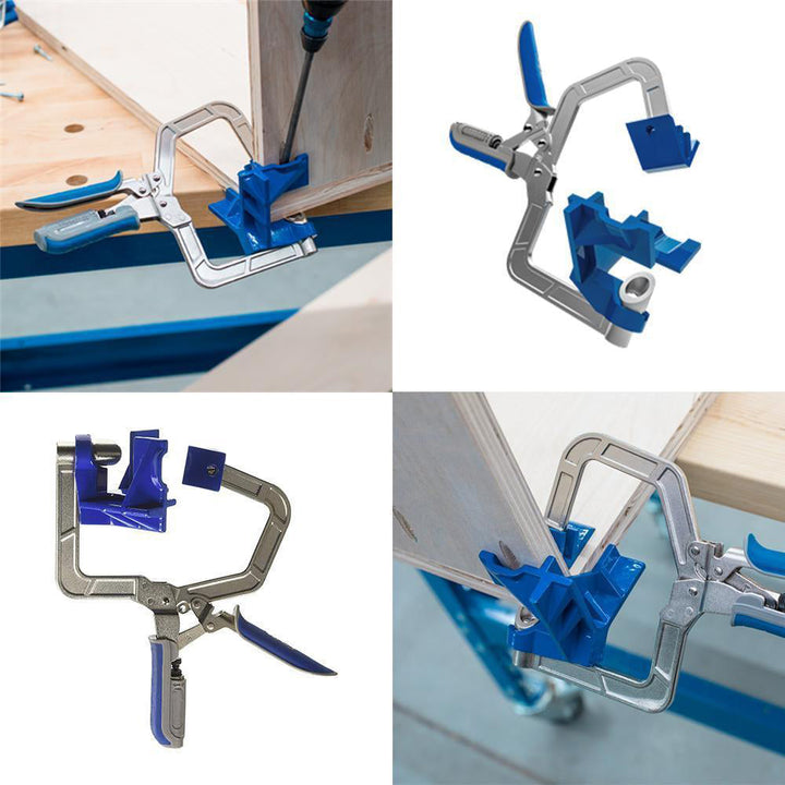 90-degree corner clamp and "T" support | Bowlift