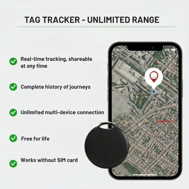 BowLift | Smart TAG BikeTracker | Ultra-Precise, Subscription-Free & Water-Resistant for Bicycles, Cars & Motorcycles