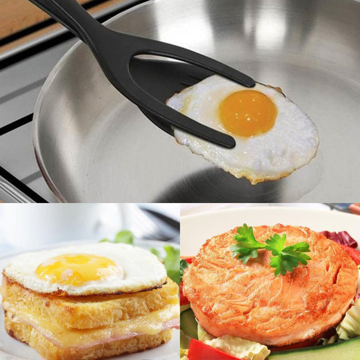 BowLift | 2-in-1 Tongs Handle and Elasticity Spatula