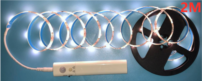BowLift | LED light strip with remote control – 2 meters flexible strip for decorative lighting in cabinets and shelves
