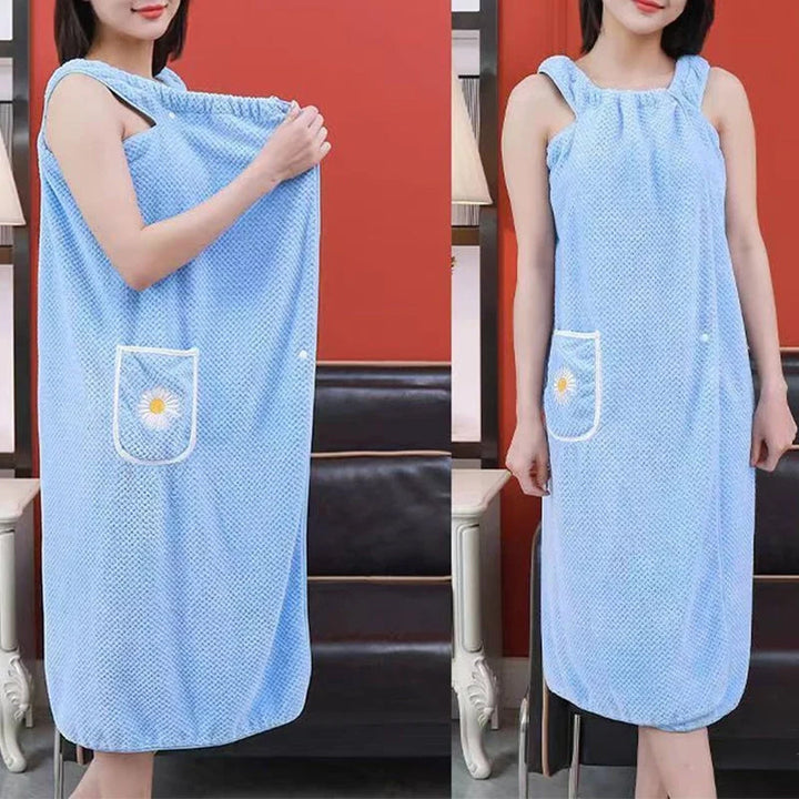 Quick Dry Absorb Water Wearable Bath Towel | Bowlift