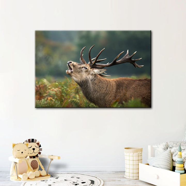 Bleating Elk - Canvas Wall Art Painting | Bowlift