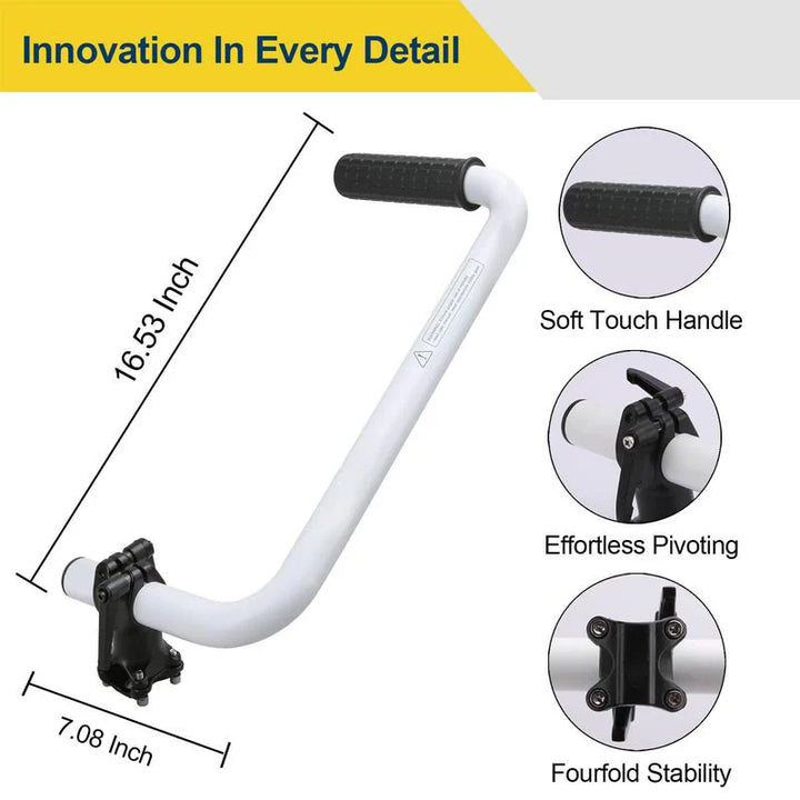 BowLift | Ergonomic Weed Killer Handle Extension Brush Cutter Trimmer Handle