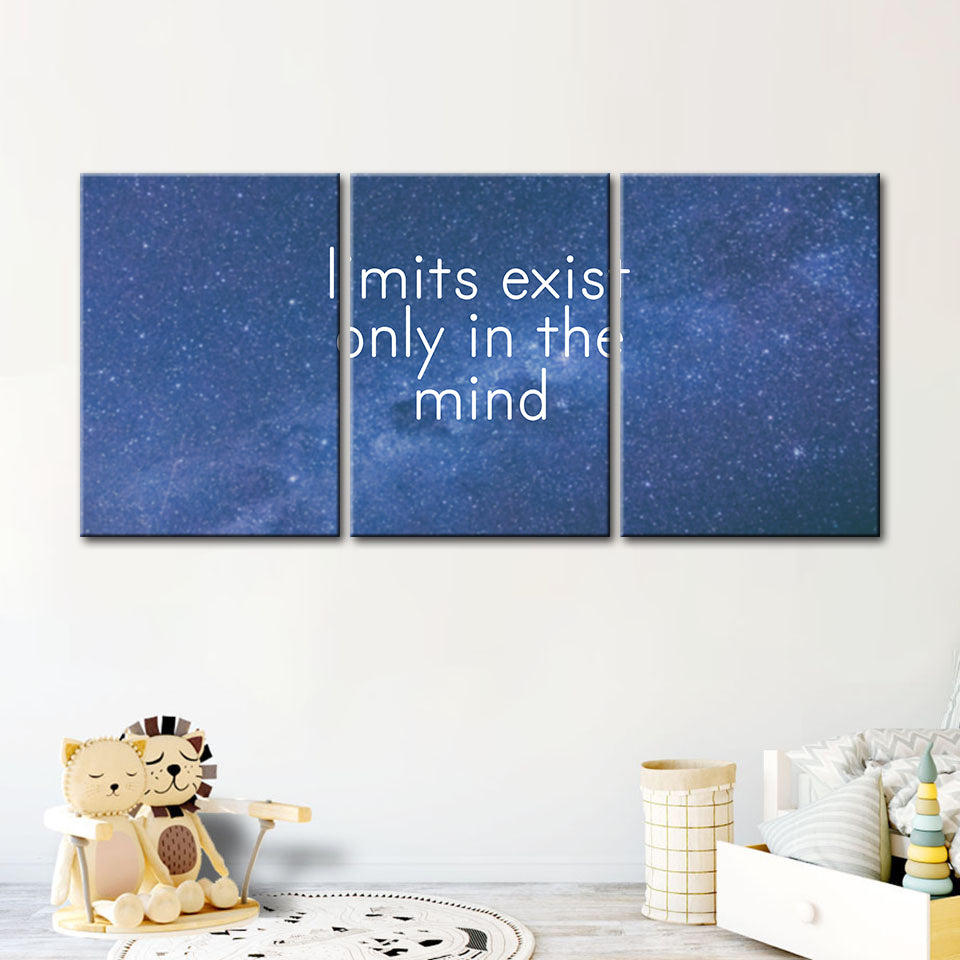 Only In The Mind 3 Piece - Canvas Wall Art Painting | Bowlift
