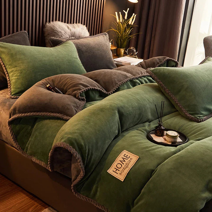 BowLift | Luxury Velvet Fleece Duvet Cover Set - PlushHaven