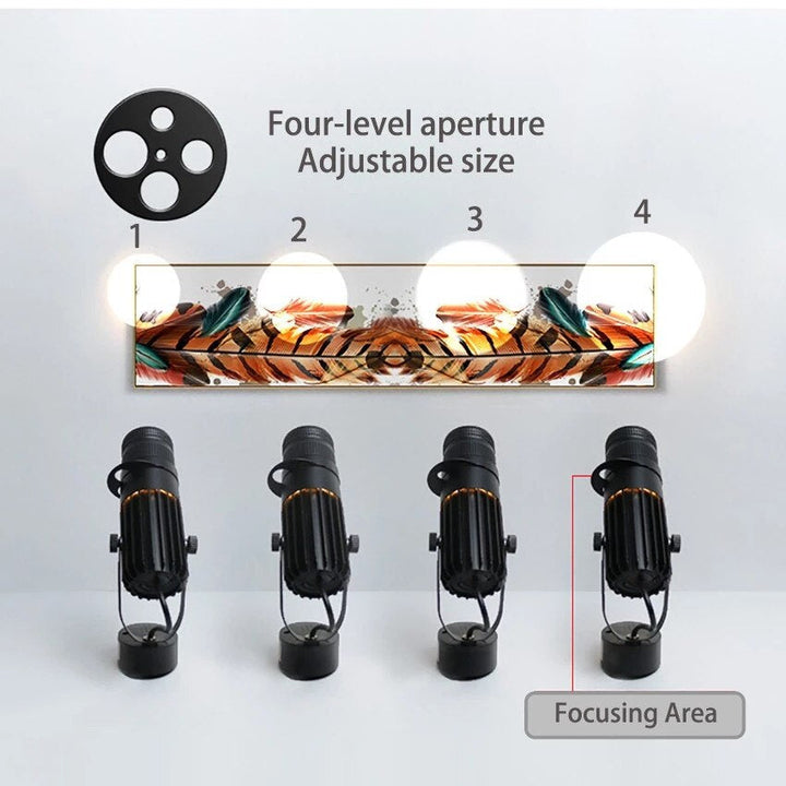BowLift | Adjustable LED spotlight - focus light background