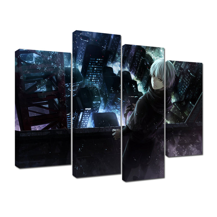 Anime Towers 4 Piece - Canvas Wall Art Painting | Bowlift